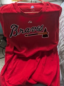 Jason Heyward Atlanta Braves Red Shirt Size Men's XL Majestic - Picture 1 of 2