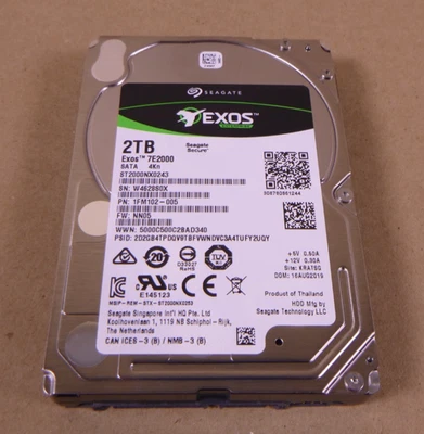 Seagate ST2000NX0243 2TB Exos 7E2000 4Kn 1FM102-005 7.2k 6Gb/s SATA 2.5" Foto 1 de 3