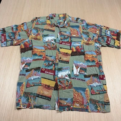 Camisa hawaiana vintage Reyn Spooner campamento Boca Boca Florencia Indias Occidentales años 90 XXL Foto 1 de 4