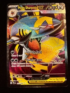 Pokémon TCG Mega Sharpedo ex 113/094 Phantasmale Flammen - Holo, Full Art, Textur - Bild 1 von 3