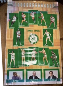 1985-86 BOSTON CELTICS Champions Poster LARRY BIRD KEVIN McHALE ROBERT PARISH - Picture 1 of 3