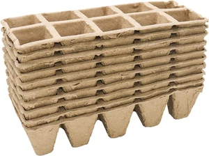 Seed Starter Tray 100 Cell Paper Peat Pots Kits Compostable Planting Pots Germi - Picture 1 of 7