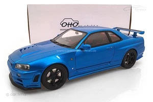 NISMO R34 GT-R Z-Tune Azul Bayside OttOmobile 1:12 G082 - Imagen 1 de 7