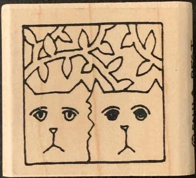 Paula Best Cat Duo Rubber Stamp Foto 1 de 3