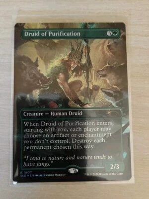 Druid of Purification In Hand - Secret Lair Foil - Dungeons and Dragons NM - Image 1 of 2