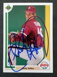 1991 Upper Deck SIGNED: Andy Ashby, PHILLIES #64F - Picture 1 of 1