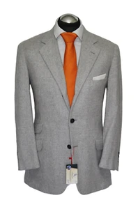 Hermès Sakko Gr. 50 Kaschmir NEU surgeon cuff Grau Hellgrau 3roll2 rar NP: 6829€ - Bild 1 von 9