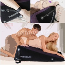 Toughage Sex Pillow Ramp Positioning Inflation Wedge Cushion Cuff Bolster BDSM