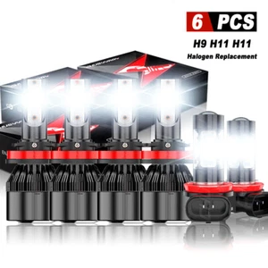For Nissan Sentra 2013-2019 Led Headlight Hi/Lo+Fog light bulbs Kit 6000K White - Picture 1 of 22