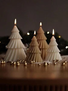 9 cm Árbol de Navidad Ins Estilo Vela Decoración del Hogar Adorno Regalo Fiesta - Imagen 1 de 7