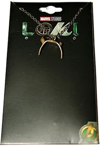 Marvel Studios Loki Broken Horns Necklace Pendant New NOS MIP - Picture 1 of 4