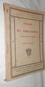 IL CICLOPE Euripide Con introduzione e commento di Angelo Taccone Rondinella di - Imagen 1 de 1