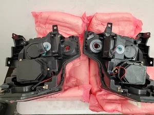 *RETUREND SALE* ANZO (111351) Projector Headlights w/ U-Bar Black Amber - Picture 1 of 4