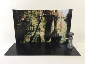 custom vintage star wars rotj ewok village diorama backdrop - Picture 1 of 3