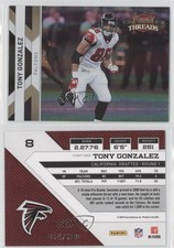 2010 Panini Threads Gold Century Proof /100 Tony Gonzalez #8 HOF