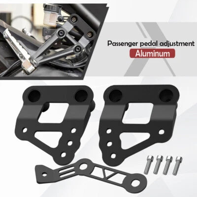Passenger footrests relocation Fit For  YAMAHA MT09 / MT-09 /FZ09/FZ-09/ XSR900 Foto 1 de 4