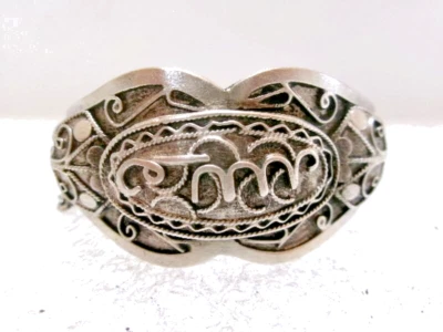 Ancien bracelet oriental en argent ( Art ethnique ) - Photo 1/4