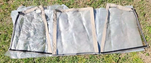 2003 Sea Ray 340 Sundancer SDA 3pc Bimini Visor Isinglass Front Window Set - Picture 1 of 18