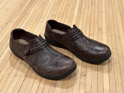 Mocassini Clarks Collection Cheyn Madi slip on punta tonda pelle marrone donna 8