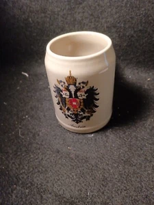Austria Coat Of Arms Stoneware Beer Stein Point 25 L - Picture 1 of 4