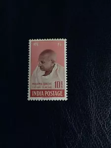 India 1948 Mint 10r Mahatma Gandhi Ghandi 1st Anniv Independ SG308  Cat Val £400 - Picture 1 of 4