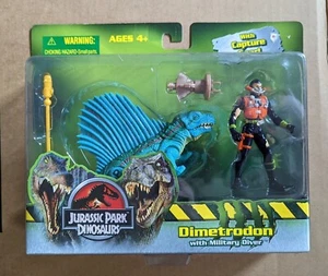 Jurassic Park Dinosaurs 2004 Dimetrodon With Military Diver Hasbro NEW Rare - Picture 1 of 5