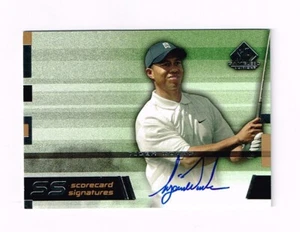 TIGER WOODS 2003 UD SP GAME USED AUTOGRAPH SCORECARD # SS-TW4 ** - Picture 1 of 2
