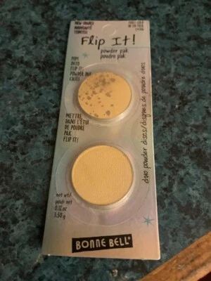 Bonne Bell Flip It! Duo Powder Pak Discs Eye Shadows -Fools Gold #24306-HTF/RARE - Image 1 of 2