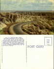 S Curve Badlands National Monument SD Panorama unbenutzt Vintage Postkarte