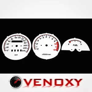 Yamaha XJ 900 1984-1994 KM/H Aftermarket Instrument Cluster White Gauge Faces - Bild 1 von 1
