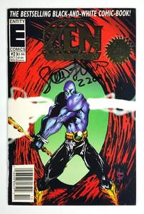 Zen Intergalactic Ninja #2 Newsstand Signed Steve Sterns (1993) Entity Comics - Picture 1 of 3