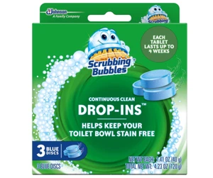 Scrubbing Bubbles Toilet Tablets, Continuous Clean Toilet Drop Ins 3 pack 9 ct - Picture 1 of 5