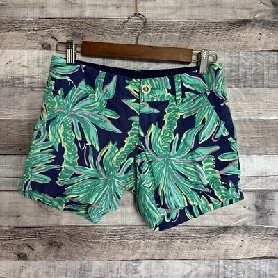 Pantalones cortos de punto Lilly Pulitzer Callahan para mujer talla 00 verde marino Foto 1 de 4