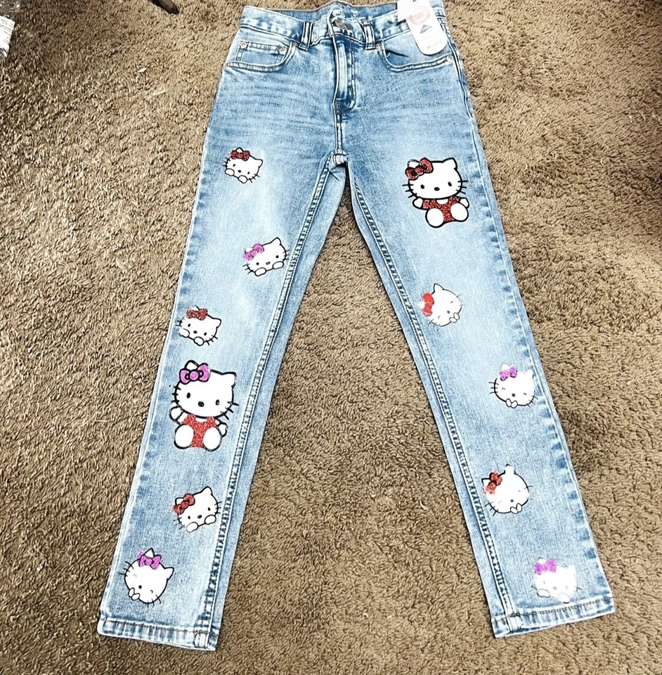 Pantalones de Hello Kitty hechos a mano para niñas Foto 1 de 2