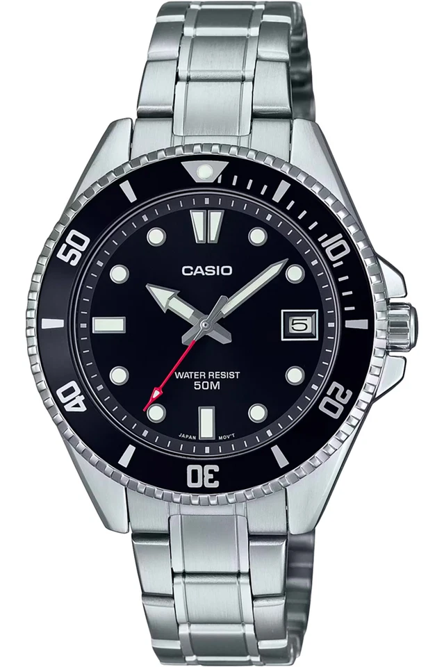 Orologio CASIO MDV-10D-1A1VEF da Uomo Nero in Acciaio - Immagine 1 di 1