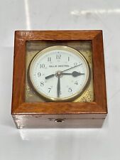 Marine Original Nautical Antique GILLIE SESTREL Wall Chronometer Wooden Clock