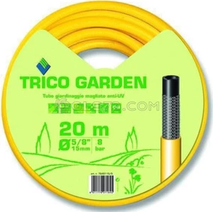 TUBO ACQUA IRRIGAZIONE INNAFFIARE TRICO GARDEN GIALLO-NERO METRI 20 DIAMETRO 1/2 - Picture 1 of 1