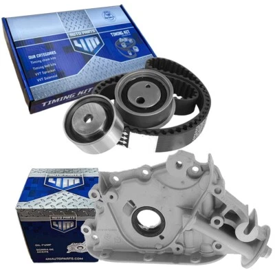 Kit de correa de distribución y bomba de aceite para Hyundai Elantra, Tucson, Tiburon; 2,0 L G4GC Foto 1 de 4