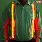 Men's LED Braces Vintage Elastic Y-shape Adjustable Trousers With 3 Clips-on
