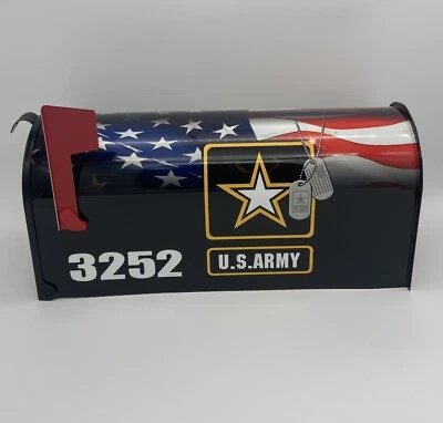 U.S. Army Custom Mailbox, Patriotic Gifts for Labor Day - Image 1 of 4