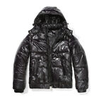 Women Puffer Jacket Cotton Padded Stand Collar Long Sleeve Zip Up Quilted Coats