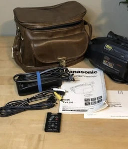 Panasonic Palmcorder PV-L559 VHS-C Camcorder Video Camera W/ Case, Battery - Picture 1 of 6