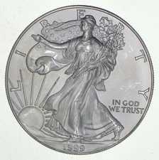 Better Date 1999 American Silver Eagle 1 Troy Oz .999 Fine Silver 
