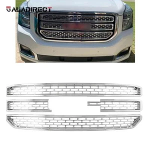 4PC Chrome Grille Insert for 2015-2020 GMC Yukon/Yukon XL SLE/SLT - Picture 1 of 4