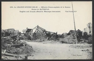 CPA -- RUINEN VON MAUREPAS. ENGLISCHE FRANZÖSISCHE OFFENSIVE. 683.G - Bild 1 von 1