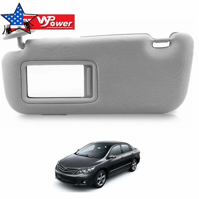 Sun Visor With Mirror Left Driver Side Gray LH For Toyota Corolla 2009-2013 — 第 1/4 张图片