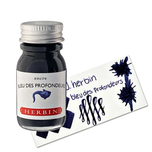 Inchiostro per penna stilografica J. Herbin - Bleu des Profondeurs - 10 ml - nuovo H115-18 - Foto 1 di 3