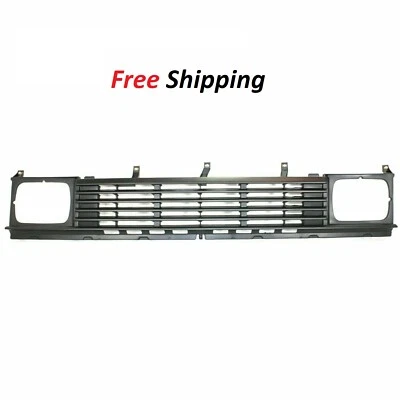 For 1986-1987 Grille Assembly Nissan D21 2WD Silver Plastic With Headlight Holes Foto 1 de 4