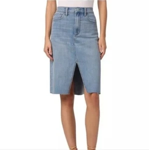 JOE'S Jeans Tatiana High-Rise Midi Denim Skirt Size 24 - Picture 1 of 6