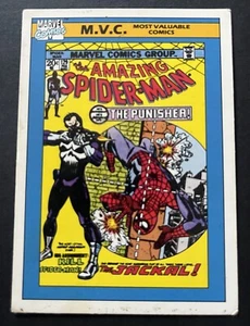 The Amazing Spider Man, The Punisher 1990 IMPEL MARVEL UNIVERSE M.V.C. CARD #129 - Picture 1 of 2